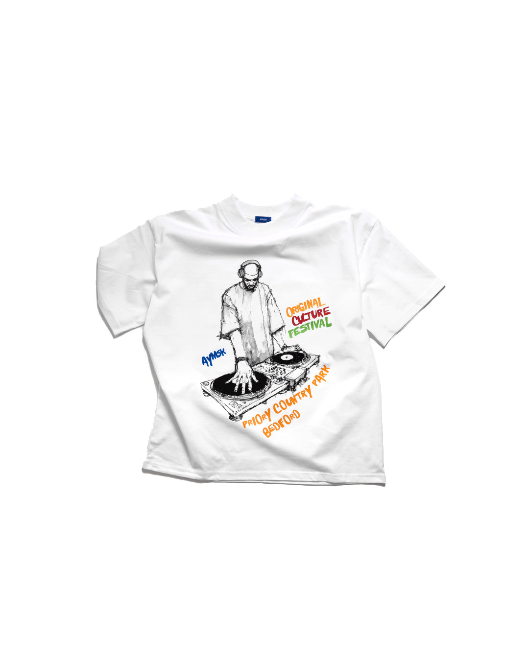 12 2025 AYMSK x OCF 'MEMORABILIA' Short Sleeve T-Shirt (WHITE)