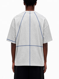AYMSK - 'MISALIGNED' S/S TEE (HEATHER GREY)
