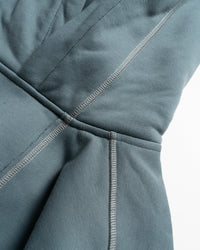 15 FW25 AYMSK - 'OFF-FORM' MISALIGNED PULLOVER (ASH BLUE)