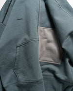 15 FW25 AYMSK - 'OFF-FORM' MISALIGNED PULLOVER (ASH BLUE)