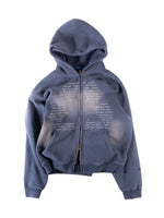 AYMSK - PROCESS ZIP HOODIE in SLATE BLUE