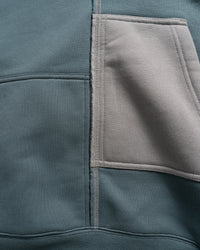 15 FW25 AYMSK - 'OFF-FORM' MISALIGNED PULLOVER (ASH BLUE)