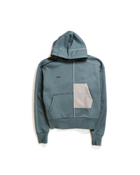 15 FW25 AYMSK - 'OFF-FORM' MISALIGNED PULLOVER (ASH BLUE)