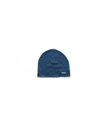 18 AYMSK - 'TYPOGRAPHIC' MERINO WOOL BEANIE (BLUE)