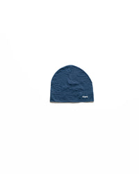 18 AYMSK - 'TYPOGRAPHIC' MERINO WOOL BEANIE (BLUE)