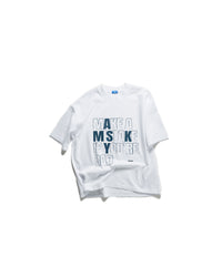 16 AYMSK - SHORT-SLEEVED 'PROPAGANDA' HEAVYWEIGHT T-SHIRT (WHITE)