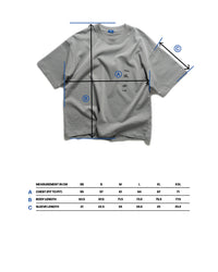 17 AYMSK - SHORT-SLEEVED 'TYPOGRAPHIC' HEAVYWEIGHT T-SHIRT (CLOUDED CLAY)