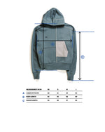 15 FW25 AYMSK - 'OFF-FORM' MISALIGNED PULLOVER (ASH BLUE)