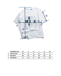 16 AYMSK - SHORT-SLEEVED 'PROPAGANDA' HEAVYWEIGHT T-SHIRT (WHITE)