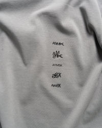 17 AYMSK - SHORT-SLEEVED 'TYPOGRAPHIC' HEAVYWEIGHT T-SHIRT (CLOUDED CLAY)